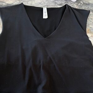 Athleta Black V-Neck Tank Top